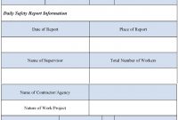 Nice Safety Report Sample Photos  Safety Report Templates  Pdf regarding Hse Report Template