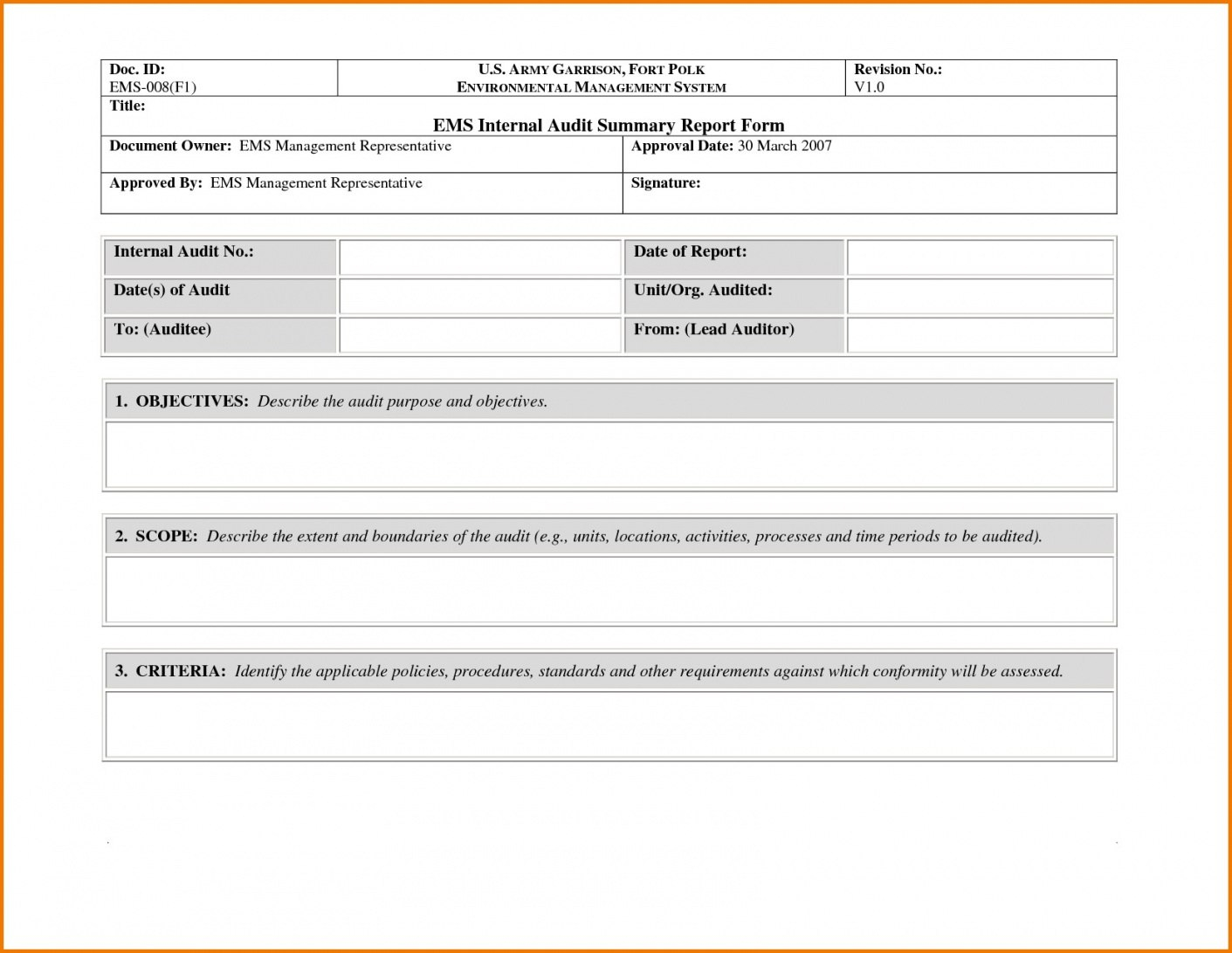 Non Conformance Report Form  Sansurabionetassociats intended for Quality Non Conformance Report Template