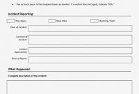 Nonry Incident Report Template Near Miss Magnificent Reporting for Near Miss Incident Report Template