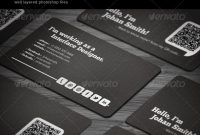 Noteworthy Back Of Business Cards Ideas Design  Marketing throughout Qr Code Business Card Template