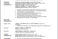 Nursing Graduates  School  Nursing Resume Student Nurse Resume for Resume Templates Word 2007