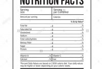 Nutritional Label Drink Black And White Stock Photos  Images  Alamy throughout Ingredient Label Template
