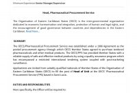 Oecs Head Pharmaceutical Procurement Service  Oecs with Pharmaceutical Supply Agreement Template