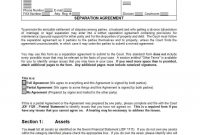 Official Separation Agreement Templates  Letters  Forms ᐅ for Unmarried Separation Agreement Template