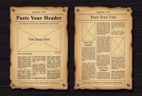 Old Newspaper Vector Templates  Download Free Vector Art Stock with regard to Old Blank Newspaper Template