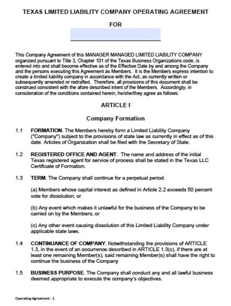 Operating Agreement Samples  Icardcmic regarding Corporation Operating Agreement Template