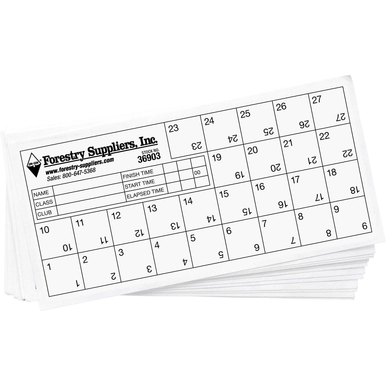 Orienteering Control Cards Pack Of   Forestry Suppliers Inc inside Orienteering Control Card Template
