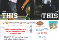 Osaa  Officials inside Football Referee Game Card Template