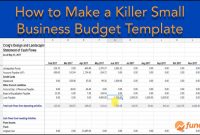 Our Killer Small Business Budget Template Will Save You Time And Money within Business Budgets Templates