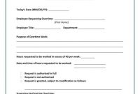 Overtime Authorization Forms  Templates  Pdf Doc  Free regarding Overtime Agreement Template