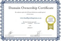 Ownership Awards Certificates Best Certificate Of Ownership for Ownership Certificate Template
