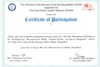 Participation Certificate Template Word  Certificatetemplateword for Certification Of Participation Free Template