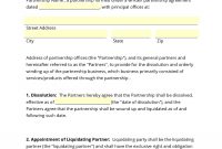 Partner Agreement Template Separation Agreement Template  Free in Dissolution Of Partnership Agreement Template