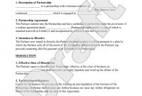 Partnership Dissolution Agreement Form With Sample  Partnership throughout Dissolution Of Partnership Agreement Template