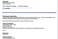 Pathology Report Examples  Regional Medical Laboratory with regard to Dr Test Report Template