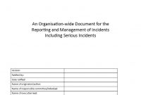 Patient Safety Incident Report  Templates At Allbusinesstemplates throughout Serious Incident Report Template
