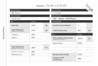 Payslip Templates And Examples  Pdf Doc  Examples with regard to Blank Payslip Template