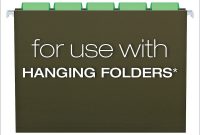 Pendaflex Hanging Folder Tabs " Clear Green  Tabs  Inserts inside Hanging File Folder Label Template