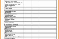 Personal Monthly Expense Report Template  For The Home  Report with Cleaning Report Template