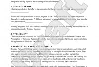 Personal Trainer Forms  Personal Training Contract Agreement throughout Personal Training Cancellation Policy Template