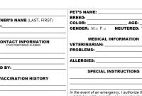 Pet Grooming Client Record Cardskippershadowcat On Etsy  Dog with regard to Dog Grooming Record Card Template