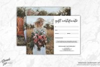 Photography Gift Certificate Templ Commercialfreefontscards regarding Free Photography Gift Certificate Template