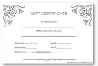 Photography Gift Certificate Template Word  Certificatetemplateword intended for Free Photography Gift Certificate Template