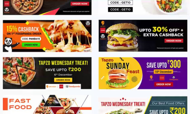 Photoshop Free Download – Food Banner Templates For Facebook  Youtube with Food Banner Template
