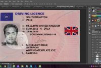 Photoshop Uk License Template Drivers Patinaresistancerestraint within Isic Card Template