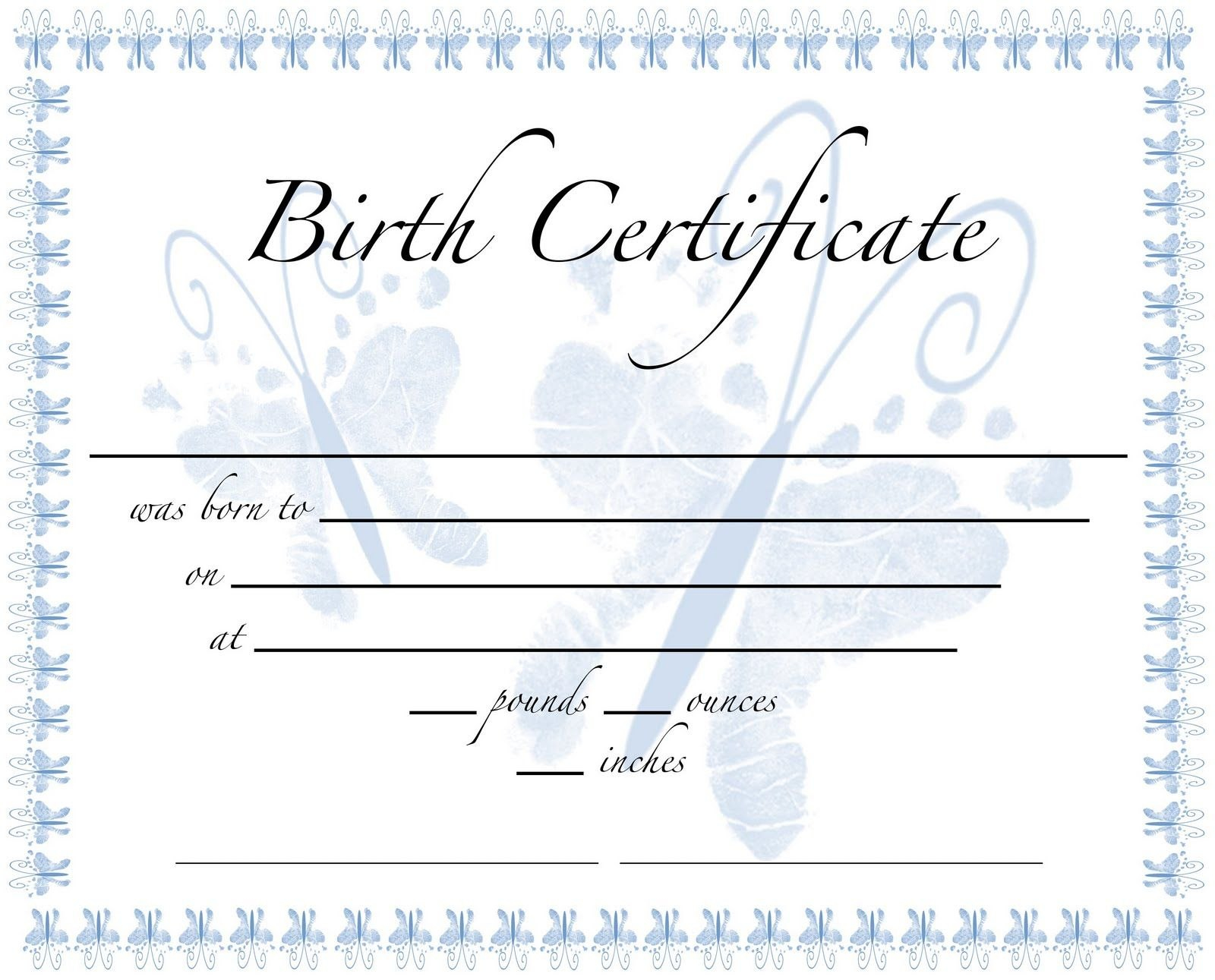 Pics For Birth Certificate Template For School Project Kgzrtlmd for Fake Birth Certificate Template