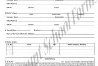 Pindiscount School Forms On Late Pass  School Admission Form inside School Registration Form Template Word