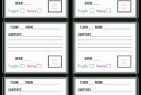 Pinkaylee Rhoades On Check List In   Moving Binder Moving throughout Moving Box Label Template