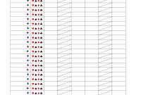 Pinochle Score Sheet for Bridge Score Card Template