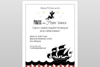 Pirates And Pixies Dance Flyer And Ticket Template Set  Family throughout Dance Flyer Template Word
