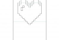 Pixel Heart Pop Up Card   Crafts  Pop Up Card Templates Pop Up in Pixel Heart Pop Up Card Template