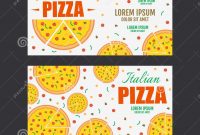 Pizza Flyer Vector Template Two Pizza Banners Gift Voucher Stock in Pizza Gift Certificate Template