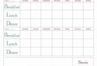 Plan Templates Monthly Meal Planning Template within Breakfast Lunch Dinner Menu Template