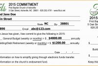 Pledge Cards Template Free Card Donation Excel Templates For Church in Church Pledge Card Template