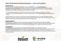 Podcasting Packages  Helium Radio Network inside Radio Syndication Agreement Template