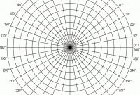 Polar Coordinate Graph Paper Grid  Polar Grid In Degrees With with regard to Blank Performance Profile Wheel Template