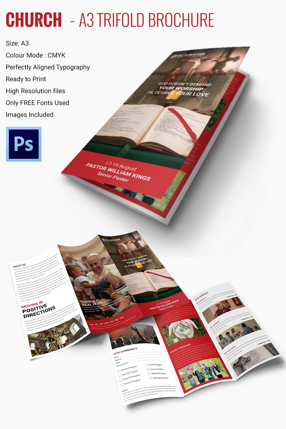 Popular Church Brochure Templates  Aipsd Docs Pages  Free in Free Church Brochure Templates For Microsoft Word
