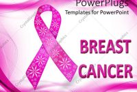 Powerpoint Template Pink Breast Cancer Awareness Ribbon With inside Breast Cancer Powerpoint Template