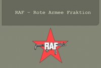 Ppt  Raf – Rote Armee Fraktion Powerpoint Presentation  Id regarding Raf Powerpoint Template