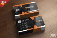 Premium Business Card Templates Free Psd  Psd Zone in Psd Name Card Template