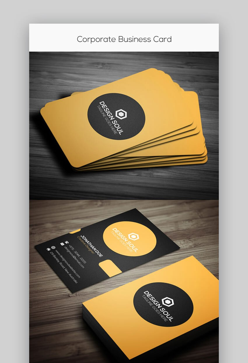 Premium Business Card Templates In Photoshop Illustrator pertaining to Create Business Card Template Photoshop