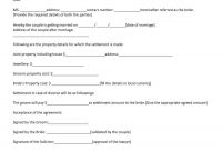 Prenuptial Agreement Samples  Forms ᐅ Template Lab pertaining to Post Nuptial Agreement Template