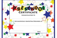 Preschool Certificate Templates  Pdf  Free  Premium Templates with Preschool Graduation Certificate Template Free