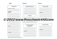 Preschool Lesson Plan Template  Lesson Plan Book Template intended for Teacher Plan Book Template Word
