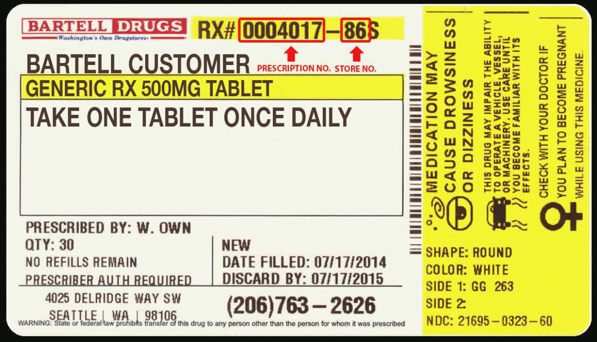 Prescription Label Template  Trafficfunnlr for Prescription Labels Template