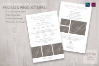 Price And Product Menu  Template For Id  Psd Cs  Cc in Product Menu Template